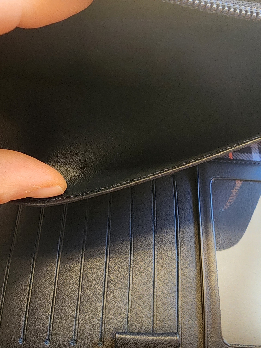 Burberry Black Leather Journal Cover - Picture 12 of 16